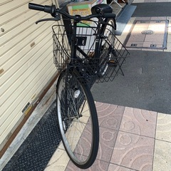 自転車　27インチ　黒色の画像