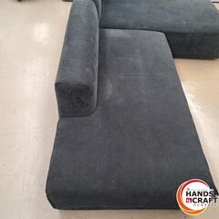 ✨★１点限り★ 中古/現状品販売　Ｌ字ソファー　グレー　自己運搬できる方のみ・現物確認可能　※汚れ有り✨うるま市田場✨の画像