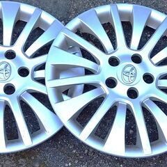 トヨタ純正ホイール・タイヤ　4本　プリウス50系　195/65/r15　ホイールカバー有　GOOD YEAR Efficient Grip Ecoの画像
