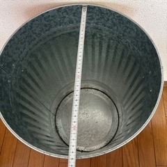 OBAKETSU オバケツ 42L キャスター付 レッド ゴミ箱 レトロの画像