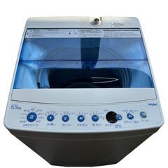 【美品】 Haier ハイアール 全自動洗濯機 5.5kg 2021年製◇一人暮らしに最適◎の画像