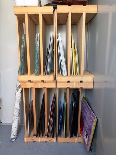 値下げしました ！！ステンドグラス用ガラスと専用棚