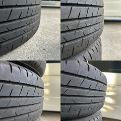 日産純正　アルミタイヤ　４本　溝7〜8分　ブリヂストン　PX RV2の画像