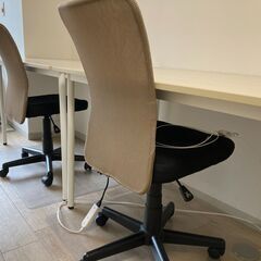 【中古、9ヵ月使用】フリーアドレスデスクと椅子／２セットの画像