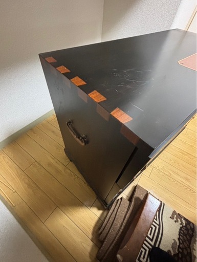 ●和モダン 象嵌細工 整理箪笥 バンダジ風デザイン 衣装箪笥/引出し収納/和箪笥/時代箪笥/チェスト/タンス/黒檀・紫檀・花梨など