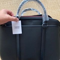 TAKEO KIKUCHI ビジネスバッグ 黒 715501 新品未使用タグ付きの画像
