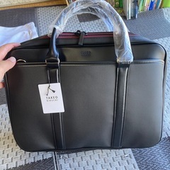TAKEO KIKUCHI ビジネスバッグ 黒 715501 新品未使用タグ付きの画像
