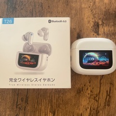 未使用 ワイヤレスイヤホン bluetooth 液晶 タッチパネル 自動ペアリング Bluetooth6 防水 多彩な機能搭載の画像