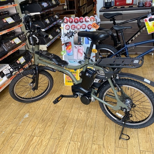 ✨人気✨2019年製 Panasonic 20インチ電動アシスト自転車 BE-ELZ033G 鍵付き バッテリー付き パナソニック マ