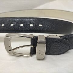  マンシングウェア ベルト メンズ 紳士用 ゴルフ ブランド シルバー金具 ロゴ入り ビジネス カジュアル　251002-3Tの画像