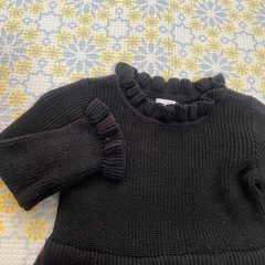 80cm baby GAP　ニット切替ワンピースの画像