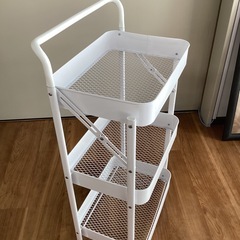折りたたみキッチンワゴン【町田市再生家具】1002の画像