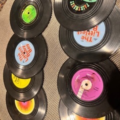 レコード型コースター4枚の画像