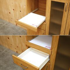 ≪yt2052ジ限≫ 美品 ニトリ キッチンカウンター/食器棚 コパン 幅100cm レンジ台/キッチンボード/シンプル/一人暮らし/中古家具/宮城県仙台市 70926-01の画像