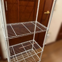 スチールラック シェルフ ホワイトの画像