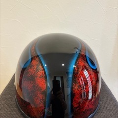 カスタムペイント　ヘルメット　アメリカン　バイク用ヘルメットの画像