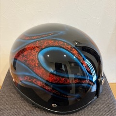 カスタムペイント　ヘルメット　アメリカン　バイク用ヘルメットの画像