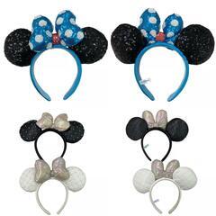 186001 Disney ディズニー カチューシャ ミニー スパンコール 5点 まとめ売り セット [0000000001528]の画像