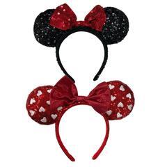 186001 Disney ディズニー カチューシャ スパンコール 5点 まとめ売り セット [0000000001530]の画像