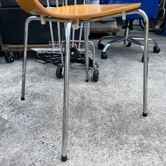 チェア　椅子　オシャレ家具　ダイニングチェア　木製　スタッキングちぇチェア【1脚のみのみ】の画像