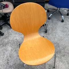 チェア　椅子　オシャレ家具　ダイニングチェア　木製　スタッキングちぇチェア【1脚のみのみ】の画像