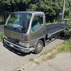 積載車 キャンター 三菱 4M51 6速 キャリアカー レッカー マニ割り デコトラ エルフ ダイナ デュトロの画像