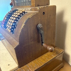 レトロ　木製レジスターの画像