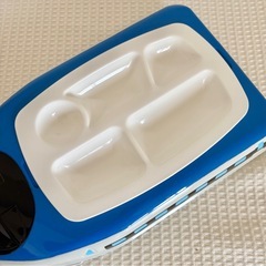 新幹線型子供用お子様ランチプレート2個セットの画像