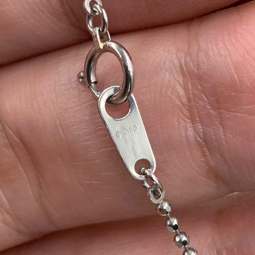 Pt900 pt850 ダイヤクロス　ネックレス　2ct　7.6g 約45cm