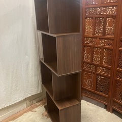 J４８１⭐️ 不二貿易　シェルフ　ブラウンの画像