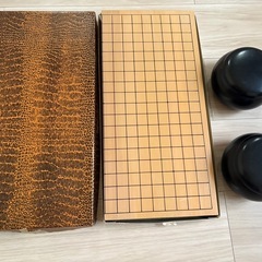 【美品】囲碁 碁盤セット 18路盤  携帯便利な折り畳み式(二つ折り)の画像