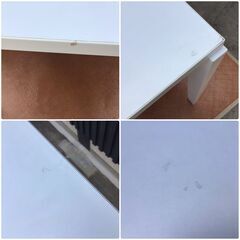 401 ダイニングテーブル センターテーブル ホワイト 75×75×74㎝　IKEAの画像