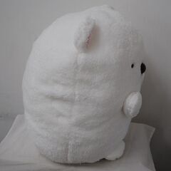 [1564J] すみっコぐらし プレミアム しろくま ばんざいふわふわぬいぐるみXLの画像