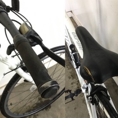 A-160△ y 岐阜発/ air-on/ クロスバイク/ 3×7段変速/ 自転車/ 700×28c/ ジャンク/ Rホイール変形あり/ギヤ割れあり/ 現状品/ R7.4/6 △の画像