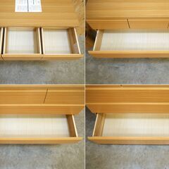 ≪zyt2478ジ限≫ 美品 4段チェスト 幅120cm 新城家具販売製 ルビー 箪笥/シンプル/ナチュラル/クローゼット/衣類収納/中古家具/宮城県仙台市 70926-03の画像