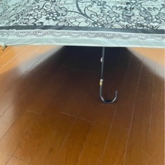 晴雨兼用折り畳み傘レースプリントの画像