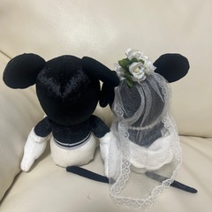 4℃で購入したミッキー&ミニーのぬいぐるみの画像