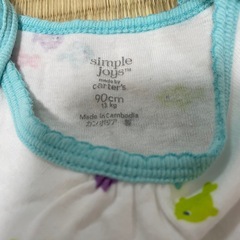 【90】3枚セット UNIQLO ロンパース 肌着 女の子の画像