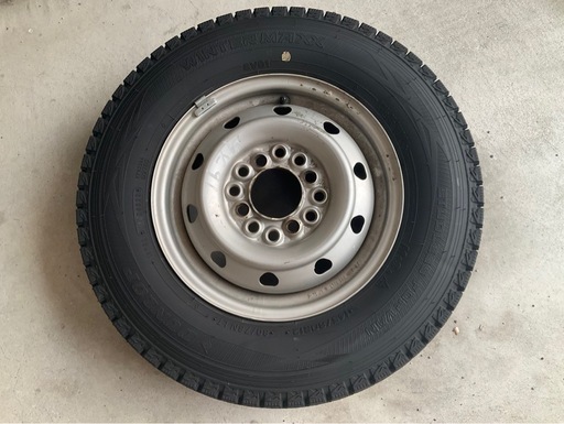 【スタッドレスタイヤ・スチールホイール4本セット】DUNLOP WINTER MAXX SV01 バン・商用車用