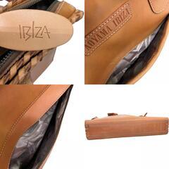 186001 現状品 IBIZA イビサ 革トートバッグ ブラウン メンズ [0000000001555]の画像