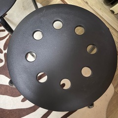 IKEA 丸椅子　パイプ丸椅子　2つセット！の画像