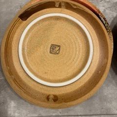 【6枚セットで¥3,980】京唐津くくり手8.0丸皿 [24.5 x 3cm]の画像