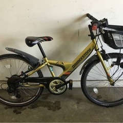 A-162△ y 岐阜発/ ブリジストン/ EX/ 子供用自転車/ 24インチ/ 6段変速/ キッズマウンテンバイク/ 走行確認/ 現状品/ R7.8/19 △の画像