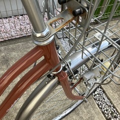 受付終了！早い者勝ち！2022年購入の中古自転車／茶色の画像