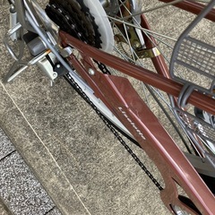 受付終了！早い者勝ち！2022年購入の中古自転車／茶色の画像