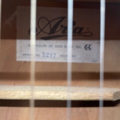 中古　アリア　フォークギターの画像