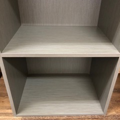 【撮影サンプル品】カラーボックス　カラー:ミックスグレー　1点限りの限定色の画像