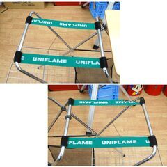 ユニフレーム アウトドア キッチンスタンド 幅125×奥行45×高さ77cm テーブル バーナースタンド キャンプ 札幌市 清田区 平岡の画像