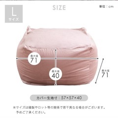 美品✨ビーズクッションの画像