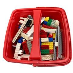 186001 現状品 LEGO レゴ 大量 約6㎏ 赤いバケツ 2点まとめ売り [0000000001567]の画像